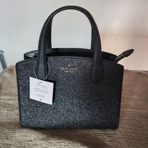 Kate Spade - Tinsel Satchel Glitter Black